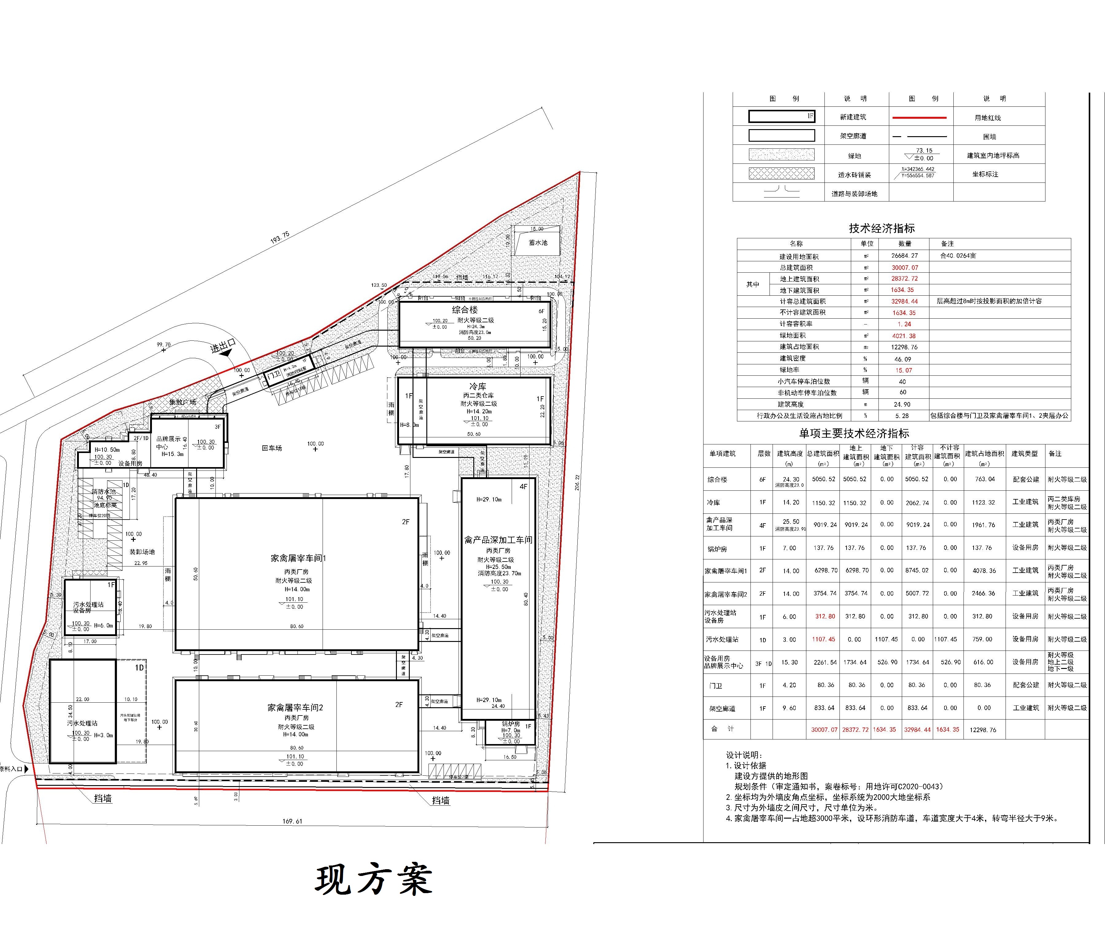 現(xiàn)報(bào)來(lái)廣東愛健康生物科技有限公司屠宰加工場(chǎng)項(xiàng)目（2021.8.31總圖-規(guī)劃蓋章版）總平.jpg