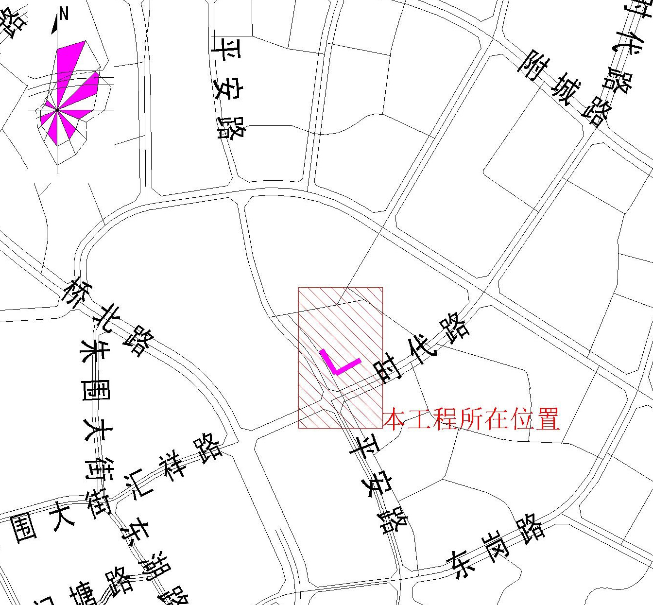 清遠(yuǎn)市東皇花園、萬(wàn)豪明月灣市政中壓燃?xì)夤艿拦こ淌姓?bào)建-布局1.jpg