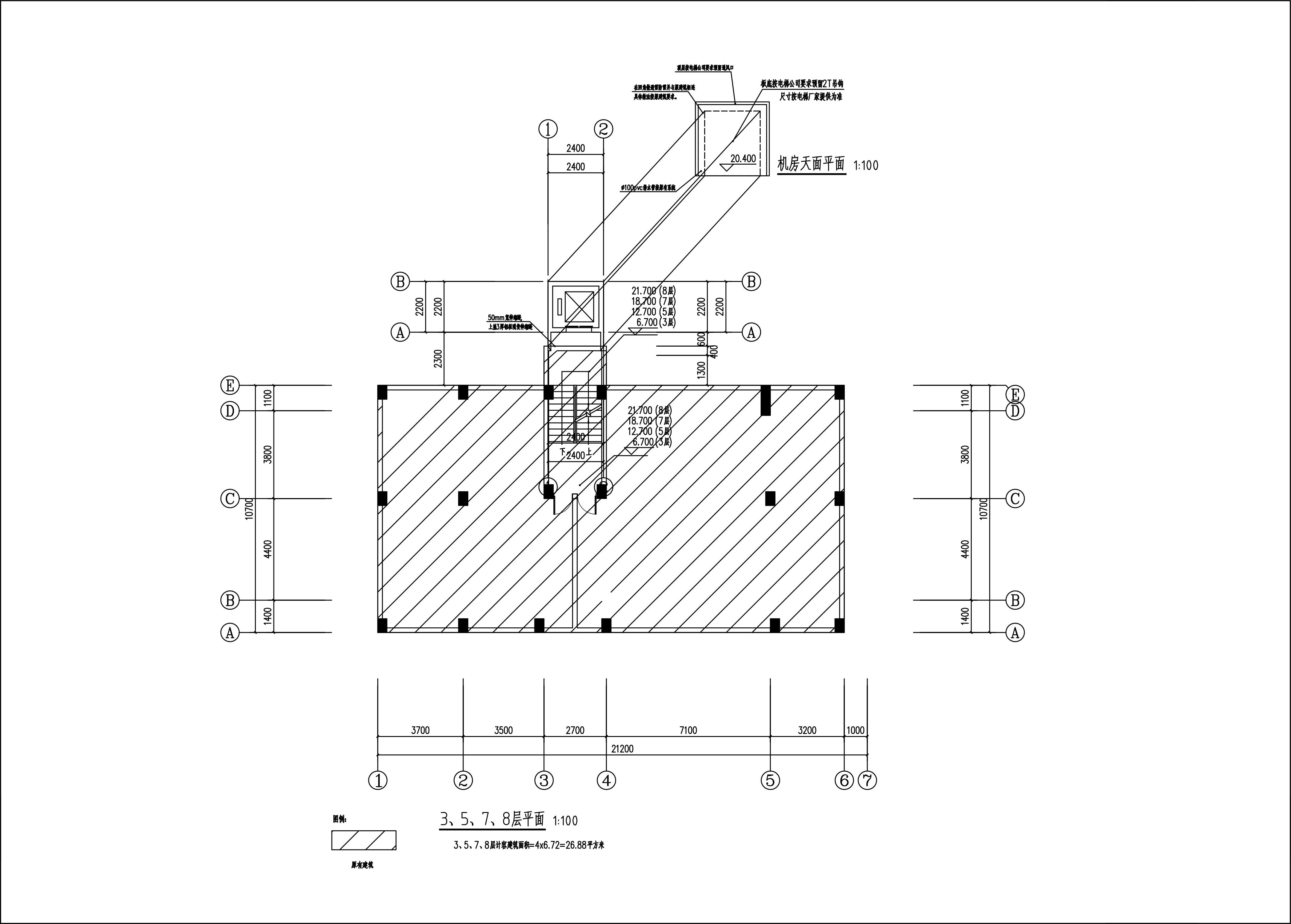 新城清遠(yuǎn)供電局宿舍電梯建筑圖_3、5、7層.jpg