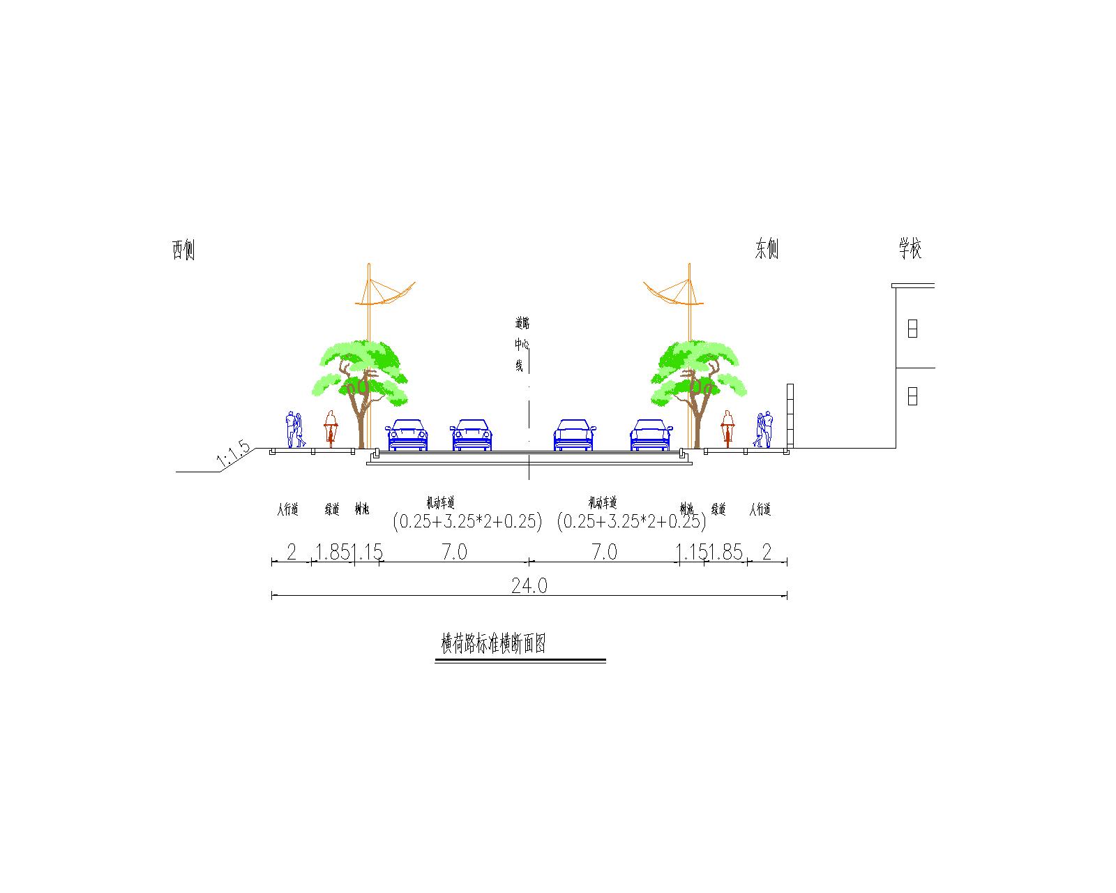 清遠(yuǎn)市橫荷街（錦繡西路至富強(qiáng)中小學(xué)）道路工程項目地形圖-報建版本（CGCS2000） - 道路平面-Layout1.jpg